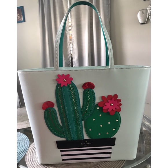 ❌SOLD Kate Spade cactus tote - Picture 3 of 4